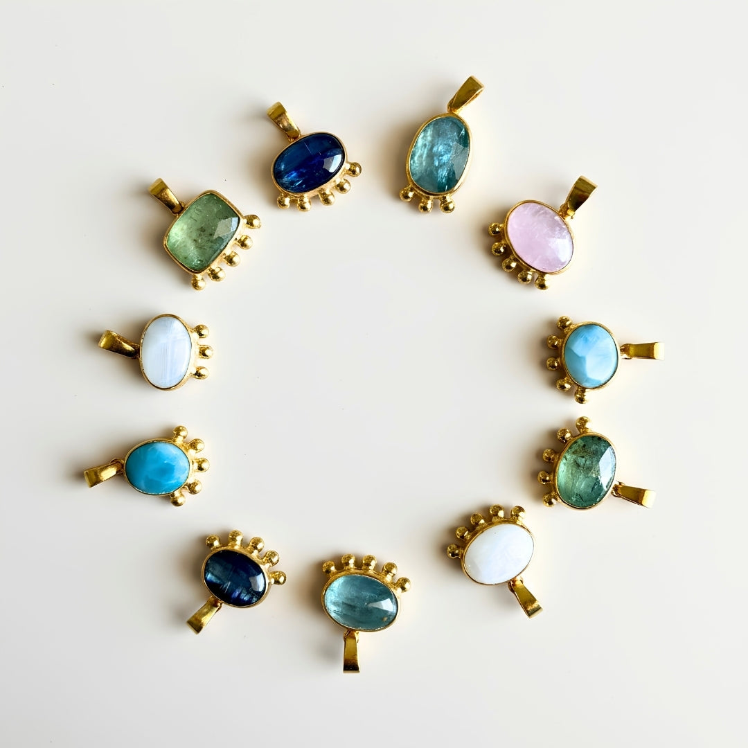 5 Noktalı Quartz Kolye