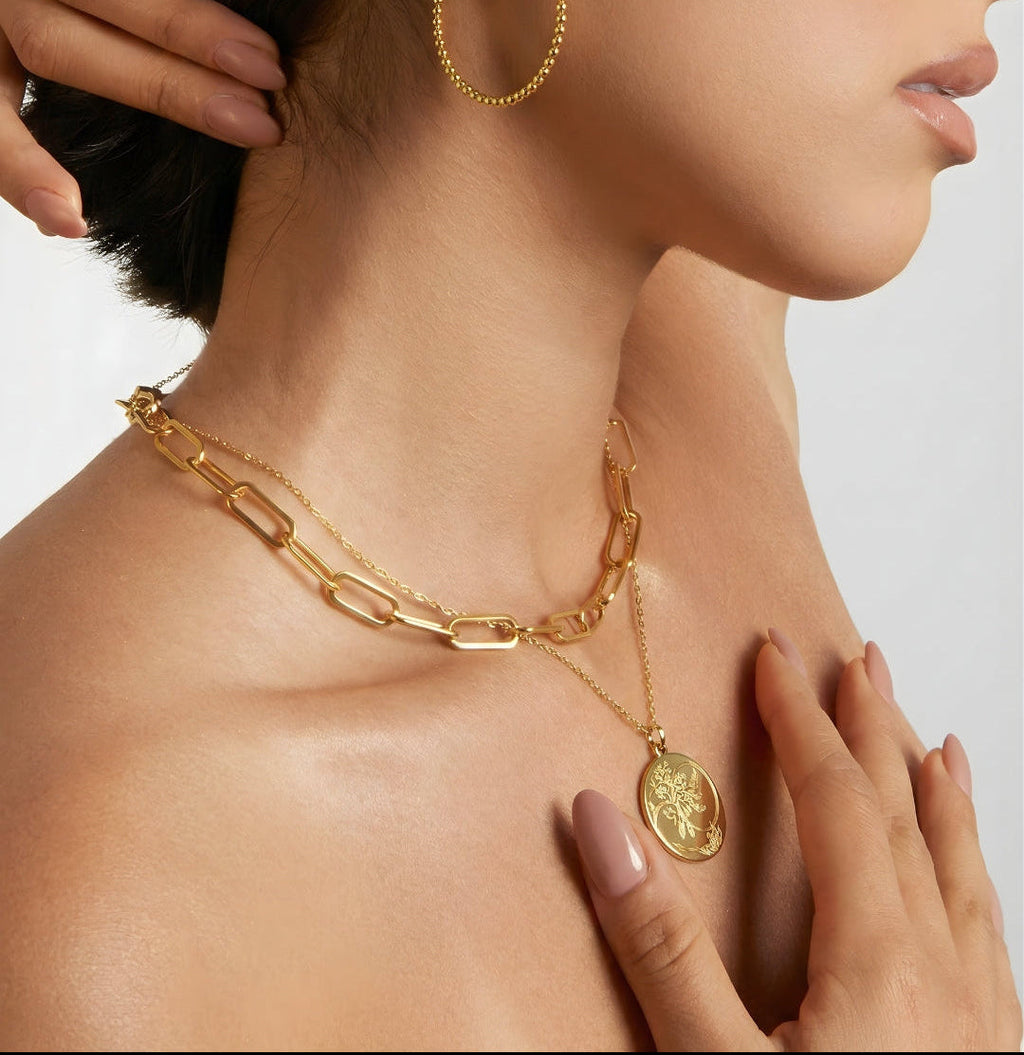 Paperclip Choker Chain