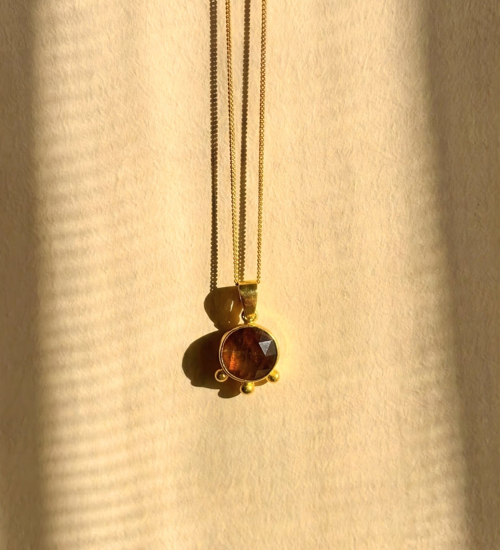 Orange Brown Kyanite Pendant