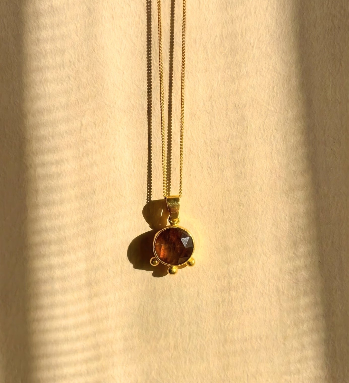 Orange Brown Kyanite Pendant
