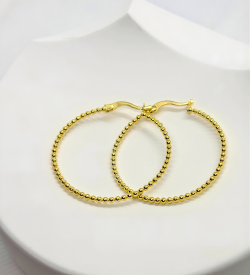 Bead Hoops - 3.5 cm